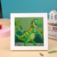 thumbnail image 1 of Pintura de Diamante de Dinosaurios, Gato Infantil, 18 x 18 cm, Kit Completo de Bordado de Diamante 5D DIY con Marco de Madera, Pintura de Diamante para niños, niñas, Adultos, Pintura de Diamante, 1 of 4