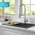 thumbnail image 4 of KRAUS Britt Touchless Sensor Commercial Pull-Down Single Handle Kitchen Faucet in Spot Free Stainless Steel, 4 of 18
