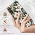 thumbnail image 5 of SaniMore for Samsung Galaxy A14 5G Case, Flexible TPU Magnetic Cover Support Wireless Charging Slim Flower Grass Pattern Shockproof Protective Shell for Ladies Women Girls, White Flowers, 5 of 8