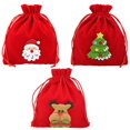 thumbnail image 2 of Cookie Packaging Drawstring Pouch For Holiday Gift Giving Suitable For Friends And Kids 3Pcs, 2 of 3