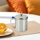 thumbnail image 1 of pstuiky Taza de acero inoxidable 304 con asa para agua comercial con tapa tetera para niños de jardín de infantes con protección contra caídas taza pequeña de agua., 1 of 6
