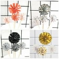 thumbnail image 2 of fastboy 4pcs Paper Fans Decoration Birthday Party Gold Cake Topper Set Colorful Round Cake Toppers, Black, 2 of 6