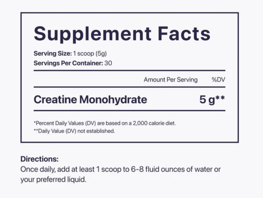 Beam Creatine Powder – Micronized, Third Party Tested Monohydrate for Strength & Recovery