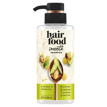 Hair Food Smooth Shampoo, Avocado Argan Oil, Sule Free, 10.1 fl oz