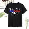 thumbnail image 1 of Camisetas de manga corta con estampado de Trumpcamisetas sueltas unisex con cuello redondo (negro L) Likrtyny Para estrenar, 1 of 4