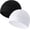Set E-black,white, variant on 2 Pieces Cotton Skull Caps for Men Women Helmet Liner Breathable Sleep Hat Chemo Headwear Running Cap