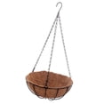 thumbnail image 1 of 3xHanging Coconut Basket Macetero Maceta Marco de Metal Negro Percha 10 Pulgadas Sunnimix Cesta de flores colgante, 1 of 8
