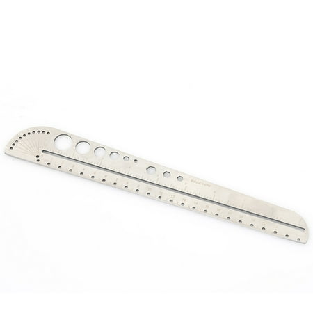 CAROOTU Stainless Steel Protractor Scale Ruler Architectural Pointer ...