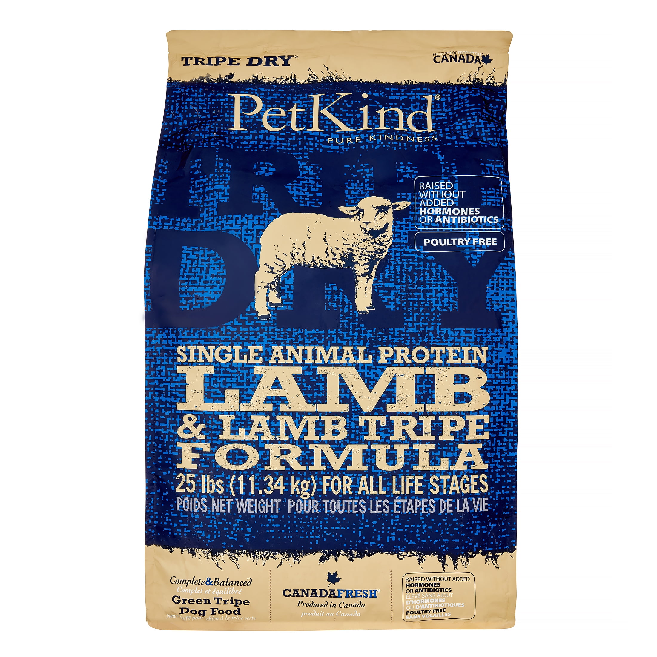 PetKind Tripe Dry Single Animal Protein Lamb & Lamb Tripe Formula Dry