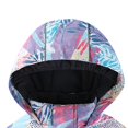 thumbnail image 3 of GiLiling Kids Two Piece Ski Suit with Hooded Jacket and Snow Bib Pants, Warm Insulated Winter Snowsuit for Outdoor Play (Purple, 4-5 Years), 3 of 6