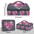 thumbnail image 3 of Iauyy Casserole Carrier for Hot Food Insulated Casserole Travel Carry Bag with Lid Food Warmer Bag for Party/Picnic,Heart-shaped Fireworks-a, 3 of 7