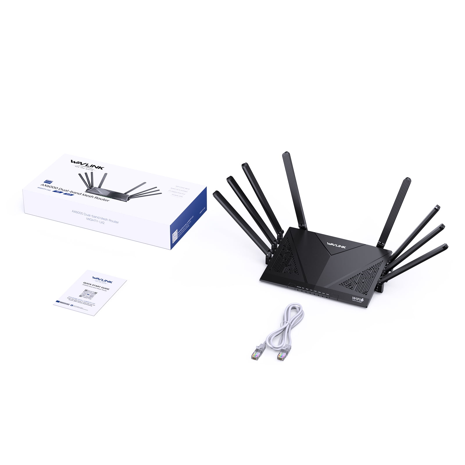 AX6000 Wi-Fi 6 Router, WiFi Router for Home Supports OpenVPN | WireGuard | Parental Control | QoS Wifi repeater