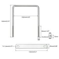 thumbnail image 2 of Unique Bargains Square U-Bolts 2 Sets 102mm Inner Width 140mm Length M8 304 Stainless Steel U Clamp Bolt, 2 of 5