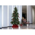 thumbnail image 7 of Northlight 26" Red Sequins Hexagonal Christmas Tree Collar, 7 of 7