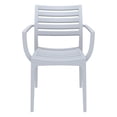 thumbnail image 3 of Compamia Artemis Outdoor Patio Dining Arm Chair in Silver Gray, 3 of 7