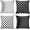Polka Dot, variant on Set of 4 Throw Pillow Covers Polka Dot Black and White Spot Simple Structure Abstract with Decorative Pillow Cases Home Decor Square 18x18 Inches Pillowcases