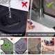 thumbnail image 4 of 2 protectores contra salpicaduras para fregadero de cocina, alfombrilla protectora de silicona para grifo, almohadilla de secado de drenaje, recogedor de salpicaduras para grifo de fregadero,, 4 of 8