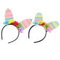 thumbnail image 3 of Colorful Rabbit Ear Hair Accessories Festive Headwear For Easter Parties Women 2Pcs, 3 of 3