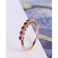 thumbnail image 5 of Ruby Dainty Baguette Stacking Ring, Gold Minimalist Ring, Simple Ruby Ring, Sterling Silver Ring, Thin Ring, Delicate Ring, Gift for Her, 5 of 5