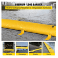 thumbnail image 5 of Flood Barrier 24ft, Water Diversion Tube for Flooding, Sandbag Alternative, Reusable PVC Flood Control for Home, Door, Garage - Yellow, 5 of 7