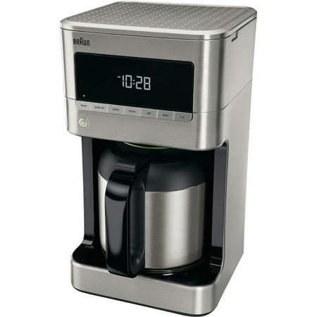 Braun Brew Sense 10 Cup Drip Coffee Maker With Thermal Carafe In Stainless Steel Braun Brew Sense 10 Cup Drip Coffee Maker With Thermal Carafe In Stainless Steel