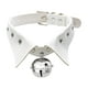 thumbnail image 1 of Collar de gargantilla estilo Rock Zulema de cuero PU para niñas Cosplayer blanco, 1 of 7