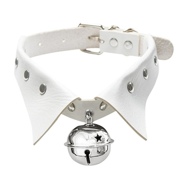 Collar gargantilla jinwen con Campana para Mujeres blanco