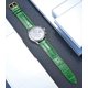 thumbnail image 2 of Correa de reloj de repuesto de cuero genuino, multicolor, resistente al agua, para hombres y mujeres, G-verde (20 mm), 2 of 5