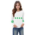 thumbnail image 5 of Kaemgyyd Toddler St. Patrick's Day Shirt Baby Boy Girl Cute Print Long Sleeve Tee Spring Crew Neck Green Casual Tops 3-14 Years, 5 of 5