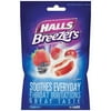 Case of 48, Halls Breezers, Pectin Throat Drops Cool Berry, 25 Drops
