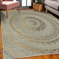 thumbnail image 3 of Mandala Decorative Rug, Circle Universe and Cosmos Esoteric Oriental Flower Pattern of Image Print, Quality Carpet for Bedroom Dorm and Living Room, 6 Sizes, Taupe Camel, by Ambesonne, 3 of 4
