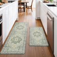 thumbnail image 3 of TEMOGU-Kitchen Mats for Floor 2PCS, Washable Anti Fatigue Mat for Cushioned, 17.3"x47"+17.3"x30", Waterproof Kitchen Rugs, Non Slip Comfort Standing Mat Rug for Home, Sink, Laundry, Light Green, 3 of 4
