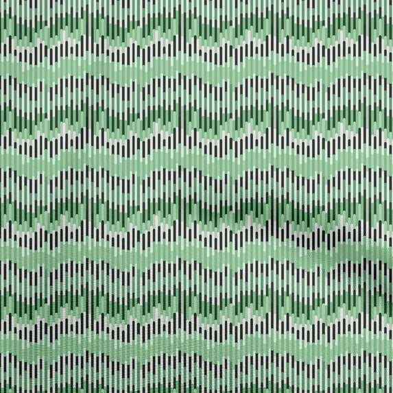 oneOone Cotton Poplin Green Fabric Abstract Quilting Supplies Print Sewing Fabric By The Yard 56 Inch Wide