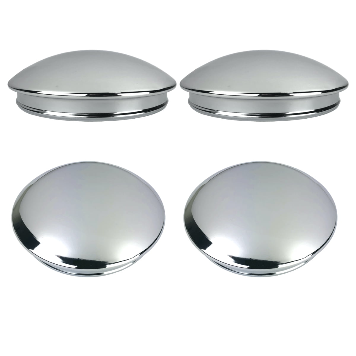 SET OF 4 x 16 INCH STEEL CHROME HUBCAPS FULL COVER WHEEL TRIMS 16" Baby Moon 