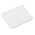 thumbnail image 1 of Porcelain Paint Palette, White Reusable Ceramic Paint Palette Pure Color 12 Wells With Cover For Artists For Home, 1 of 8