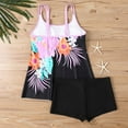 thumbnail image 6 of Edvintorg Modest Tankini Swimsuits for Women Plus Size Two Piece Bathing Suits Floral Print Adjustable Spaghetti Straps Tank Top with Boyshorts Summer Swimwear, 6 of 6