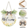 thumbnail image 2 of Coolnut Eiffel Tower and Tulip Front Door Round, Hanging Welcome Sign, Front Door for Home, Farmhouse, Porch, Wall Hanging, Outdoor Home Decor, 2 of 7