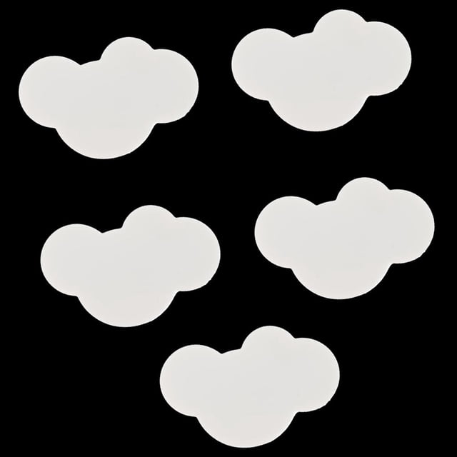 5pcs Manija Moderna Simple del Guardarropa,Cajón Anticolisión de de Cartulina, de noche, Guardarropa, Guardarropa Nubes_L perfecl Manija de cajón de dibujos animados