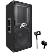 Peavey PV112 12" Two Way 800 Watt Pro Audio Live Sound Speaker+Mackie Earbuds