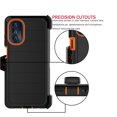 thumbnail image 5 of for Motorola Moto G 5G 2023 Case, Heavy Duty Rugged Defender Case with [Belt Clip Holster] [Built in Screen Protecotr], Shockproof Full Body Protection Kickstand Cover for Moto G 5G (2023) Orange, 5 of 8