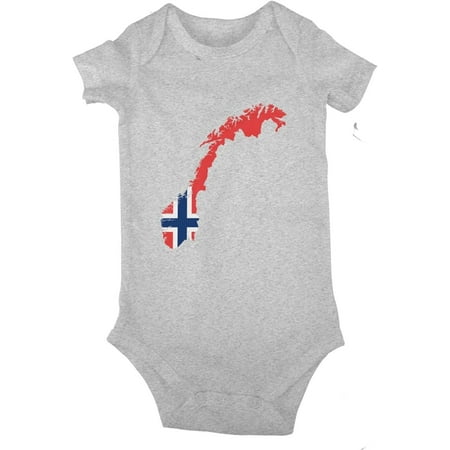 

Norway Map Flag Baby Jersey Bodysuit Romper Jumpsuit Short Sleeve T-Shirt Playsuit