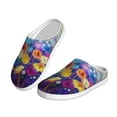 thumbnail image 2 of Goofa Spring Flower Seasonal Print Womens Mens Cotton Lightweight House Slippers , Washable Home Slippers,Indoor Comfy Bedroom Cozy Slippers-35/36, 2 of 7
