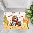 thumbnail image 4 of Welcome Fall Basset Hound Enjoys School Time Autumn Fall Leaves Doormat Bassets Dog Breed Lovers Gifts Idea Indoor Outdoor Welcome Mat - 02013, 4 of 5