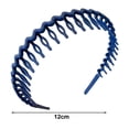thumbnail image 6 of Long Toothed Headwear Frosted Candy Color Anti-slip Geometric Girl Hair Hoop Hair Accessories, 6 of 7