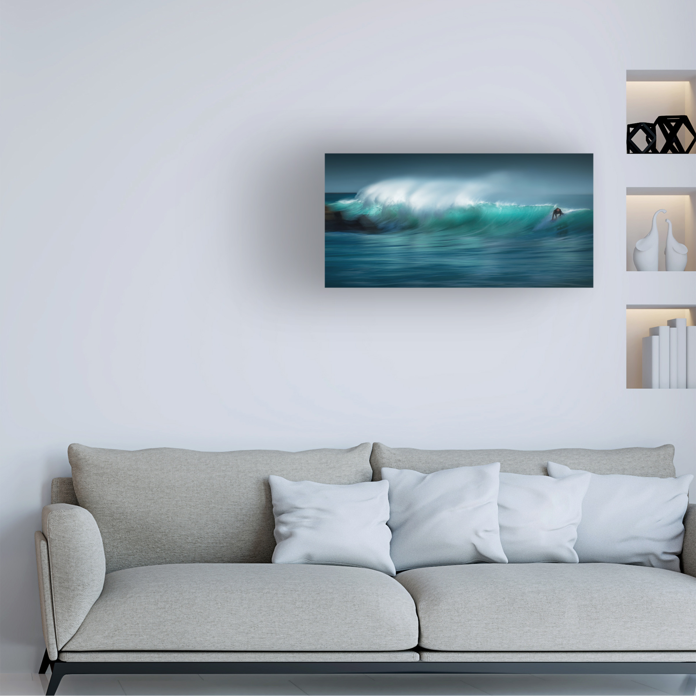Paolo Lazzarotti 'Riding The Wave' Canvas Art
