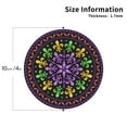 thumbnail image 2 of Honeii Mardi Gras5 print Leather Coaster Set of 4, ideal for safeguarding your furniture from drinks spills and effortless cleanup-Round Shape, 2 of 6