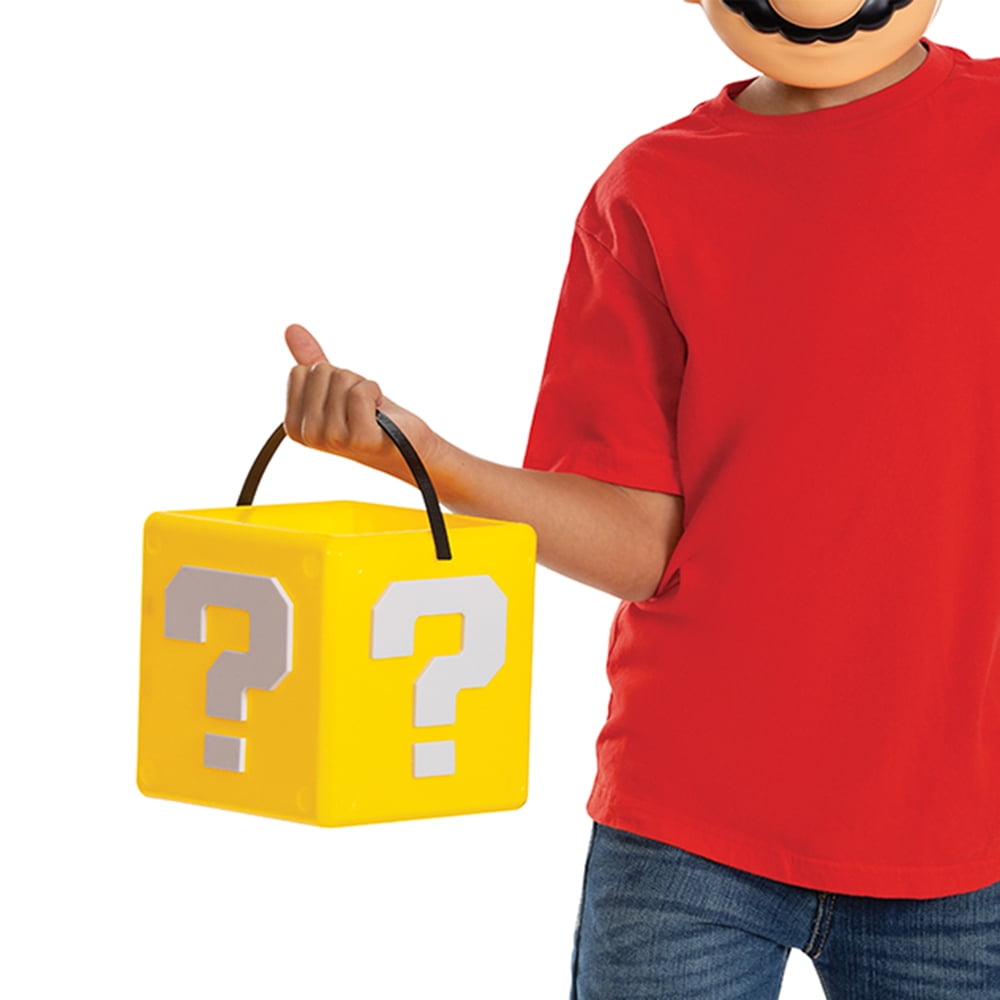 Disguise Super Mario Bros Treat Pail, Official Super Mario Costume Accessory