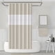 thumbnail image 1 of Cortina de ducha de 180 x 200 cm, resistente al moho, impermeable, con ganchos, resistente al moho, antibacteriana, fácil de limpiar, cortinas de ducha para baño, beige, 1 of 5