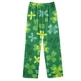 thumbnail image 3 of Ecqkame Pajama Sets for Women 2 Piece St. Patrick's Day Printed Laungwear Long Sleeve Tops Full Length Pants Pajamas Suit Green XXL, 3 of 4