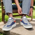 thumbnail image 6 of Men'S Lightweight Breathable Sneakers - All-Season Gym, Office, Everyday Shoes - Durable Canvas Upper for Men, Gym Foot ，ow-Top Sneakers in Olive Green/ Colorway, Lace-Up Closure, Cushioned MD Sole, 6 of 9